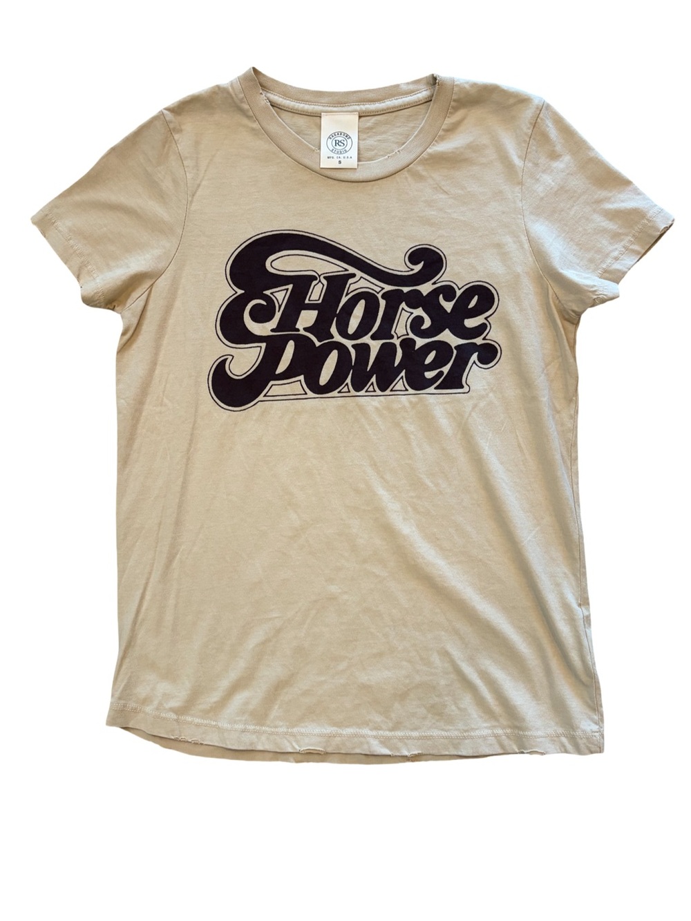 Ragabond Studio NWOT Organic Cotton Tee Horse Power Size S